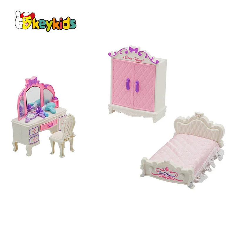 2024 Upgrade large pink led wooden doll house with light and sound W06A379B